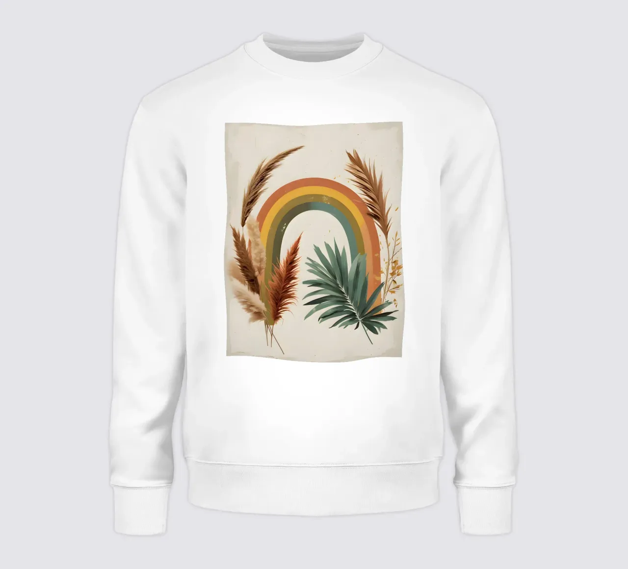 Boho Arco Iris Botánico sudadera de Botanical Gallery