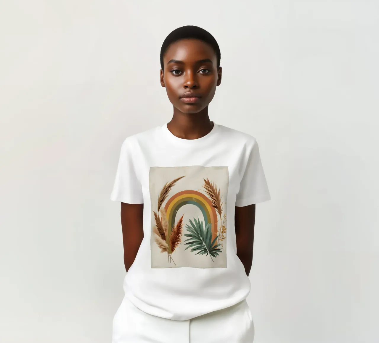 Boho Arcobaleno Botanico t-shirt da Botanical Gallery