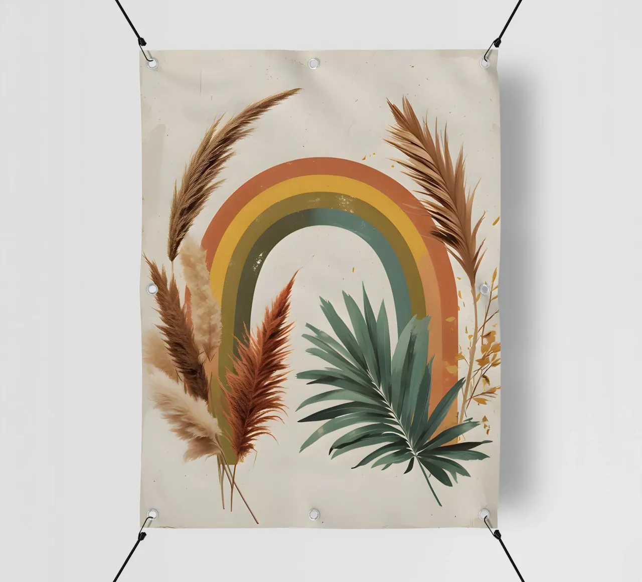 Boho Arcobaleno Botanico telo in pvc da Botanical Gallery