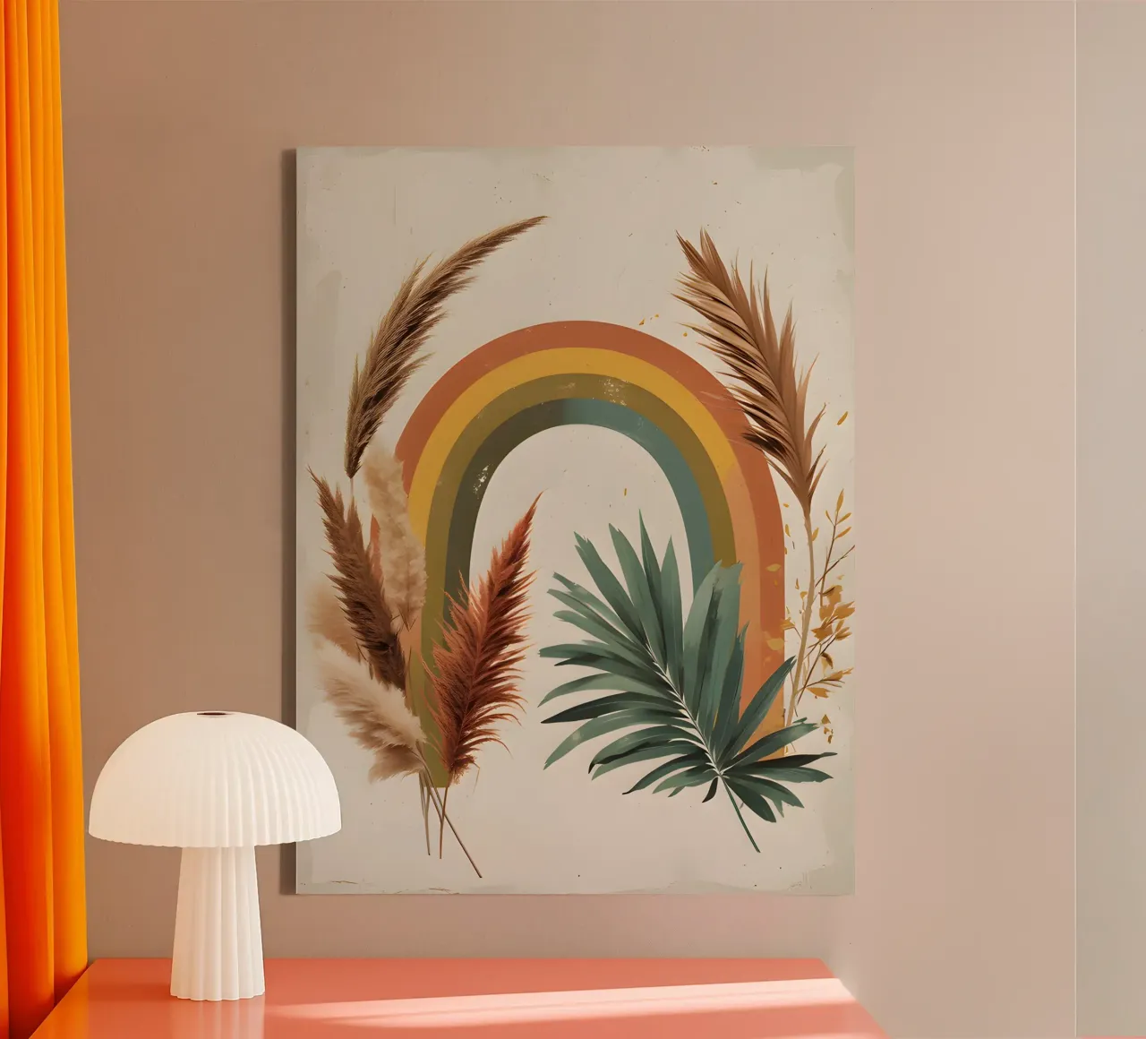 Boho Arcobaleno Botanico tela da Botanical Gallery
