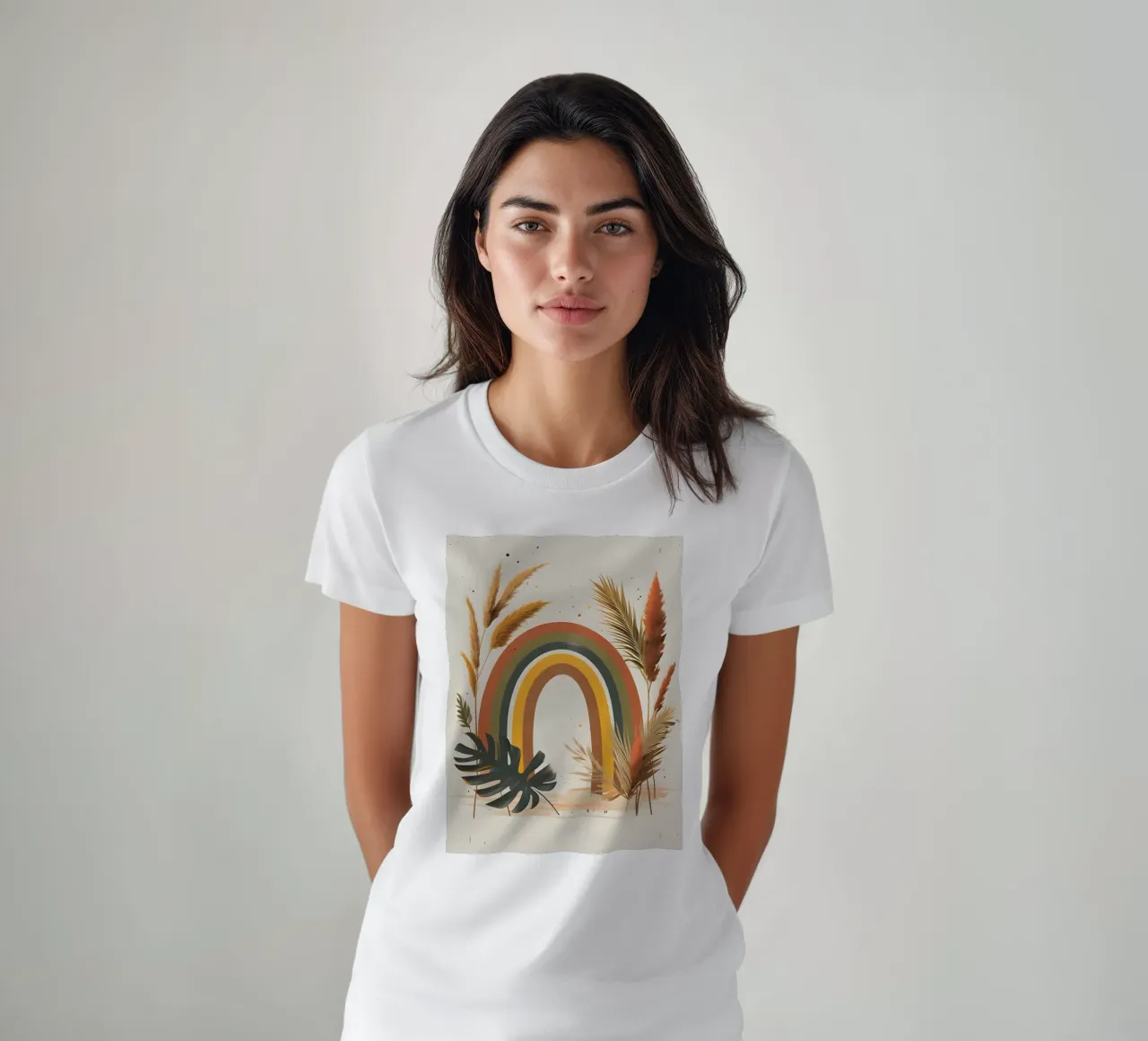Boho Arcobaleno Botanico t-shirt da Botanical Gallery