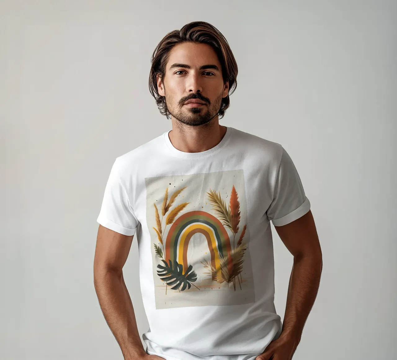 Boho Arcobaleno Botanico t-shirt da Botanical Gallery