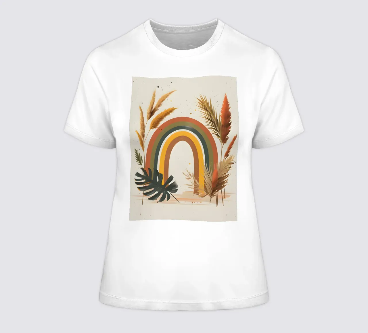 Boho Arcobaleno Botanico t-shirt da donna da Botanical Gallery