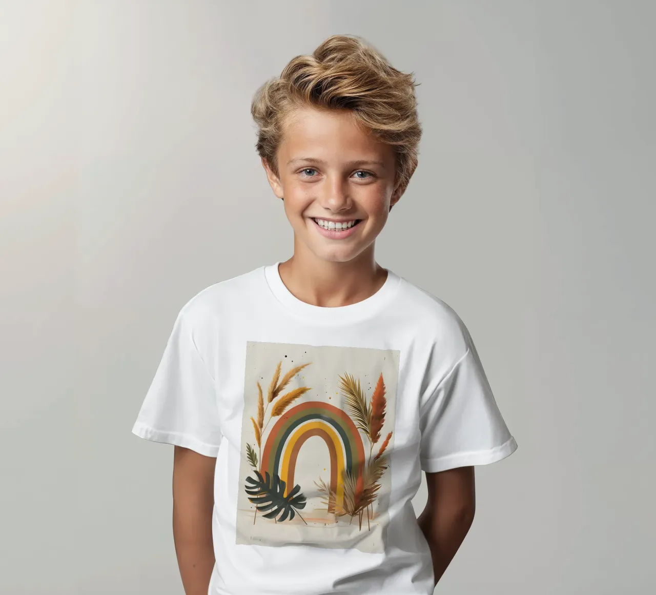 Boho Arcobaleno Botanico t-shirt bambini da Botanical Gallery