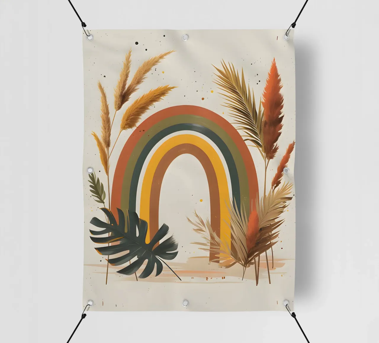 Boho Arcobaleno Botanico telo in pvc da Botanical Gallery