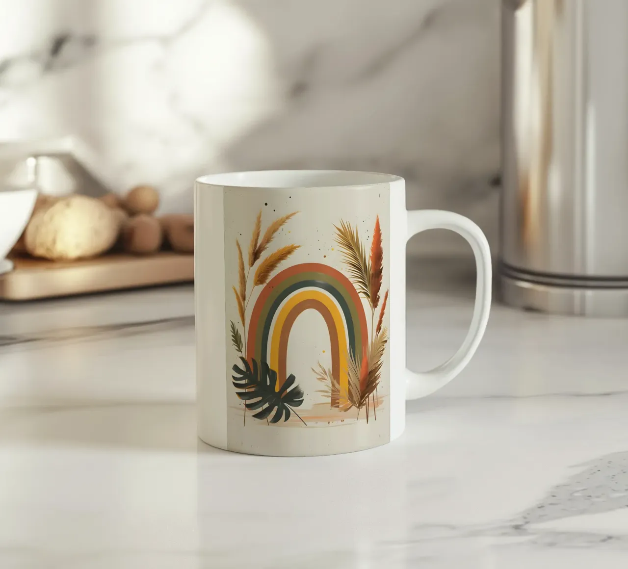 Boho Arcobaleno Botanico tazza in ceramica da Botanical Gallery