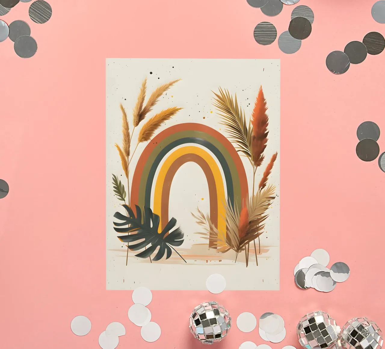 Boho Arcobaleno Botanico adesivo da Botanical Gallery