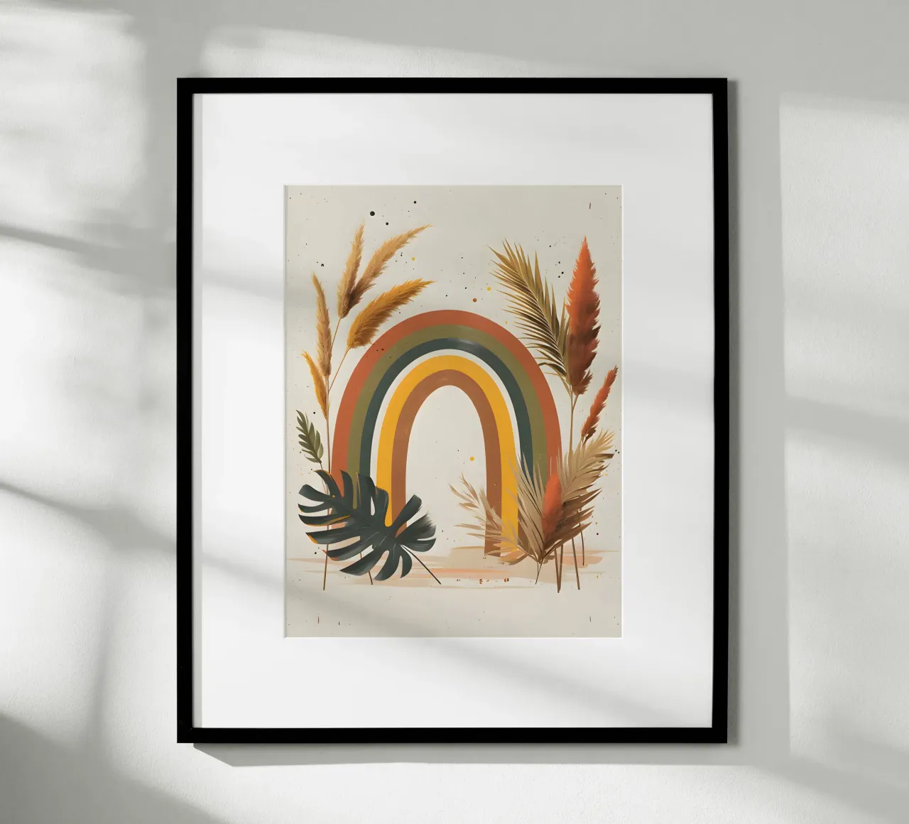 Boho Arcobaleno Botanico poster da Botanical Gallery