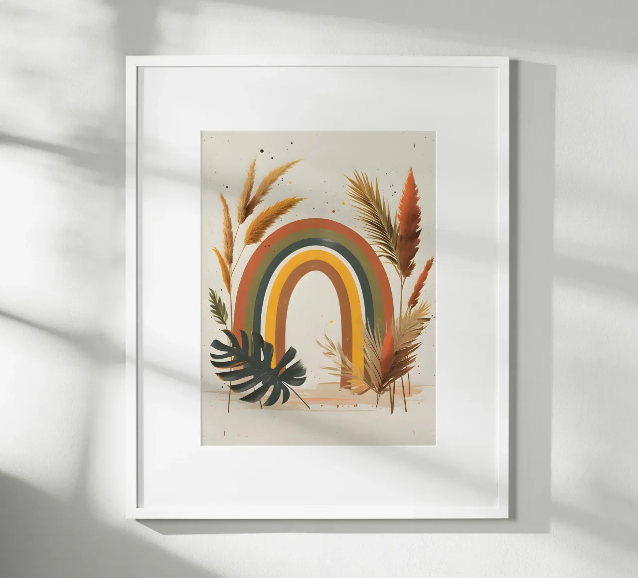 Boho Arcobaleno Botanico poster da Botanical Gallery