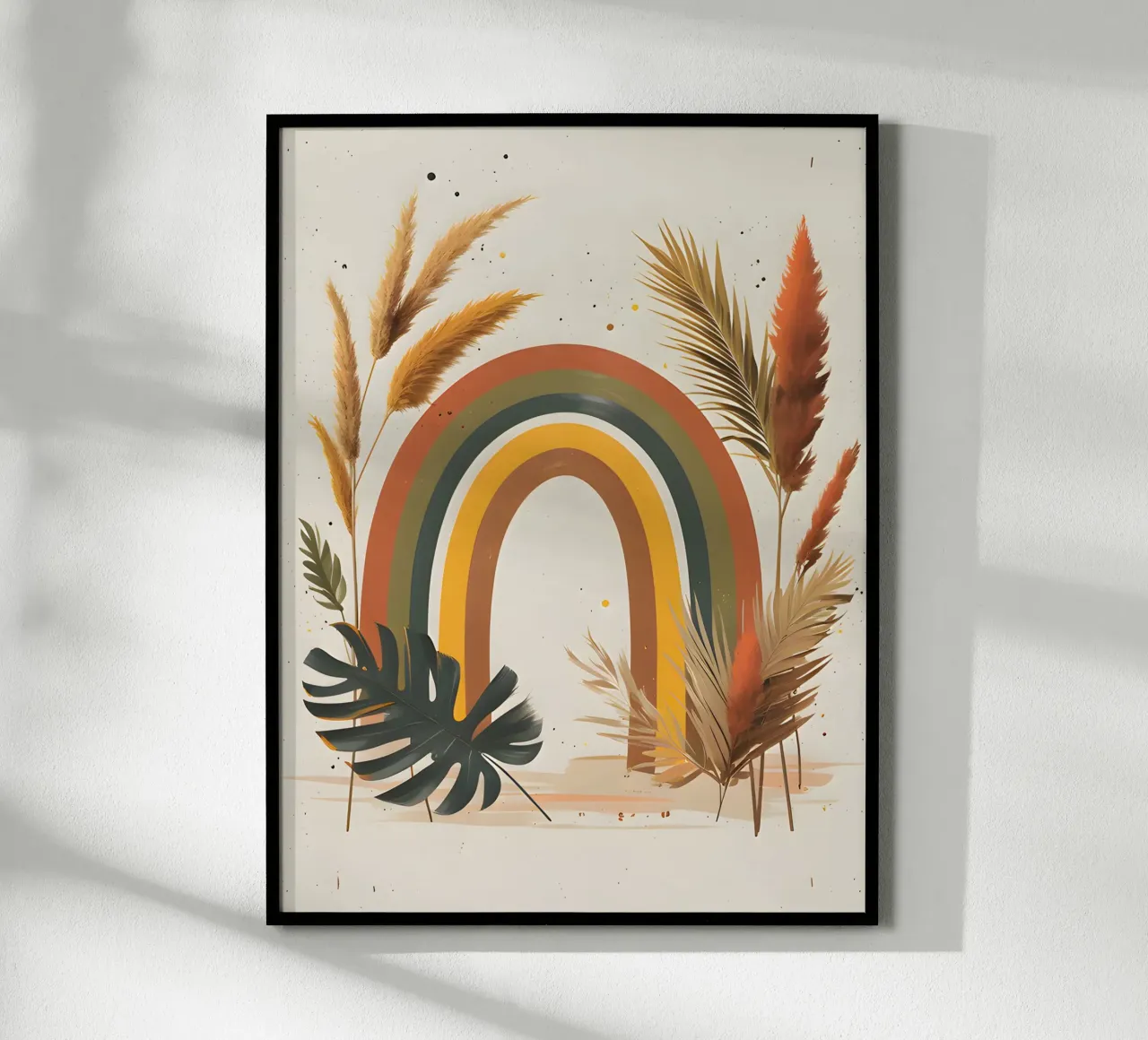 Boho Arcobaleno Botanico poster da Botanical Gallery