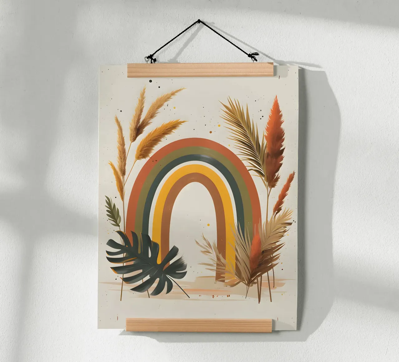 Boho Arcobaleno Botanico poster da Botanical Gallery