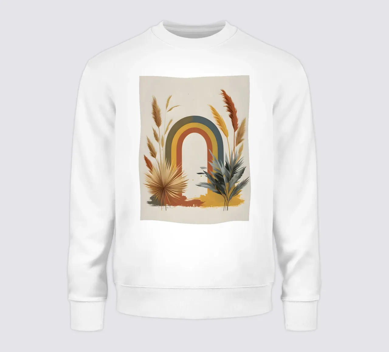 Boho Arco Iris Botánico sudadera de Botanical Gallery