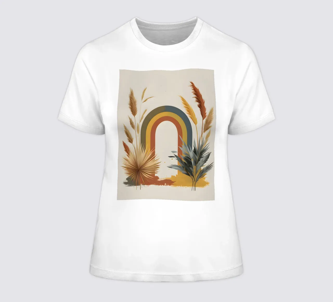 Boho Arcobaleno Botanico t-shirt da donna da Botanical Gallery