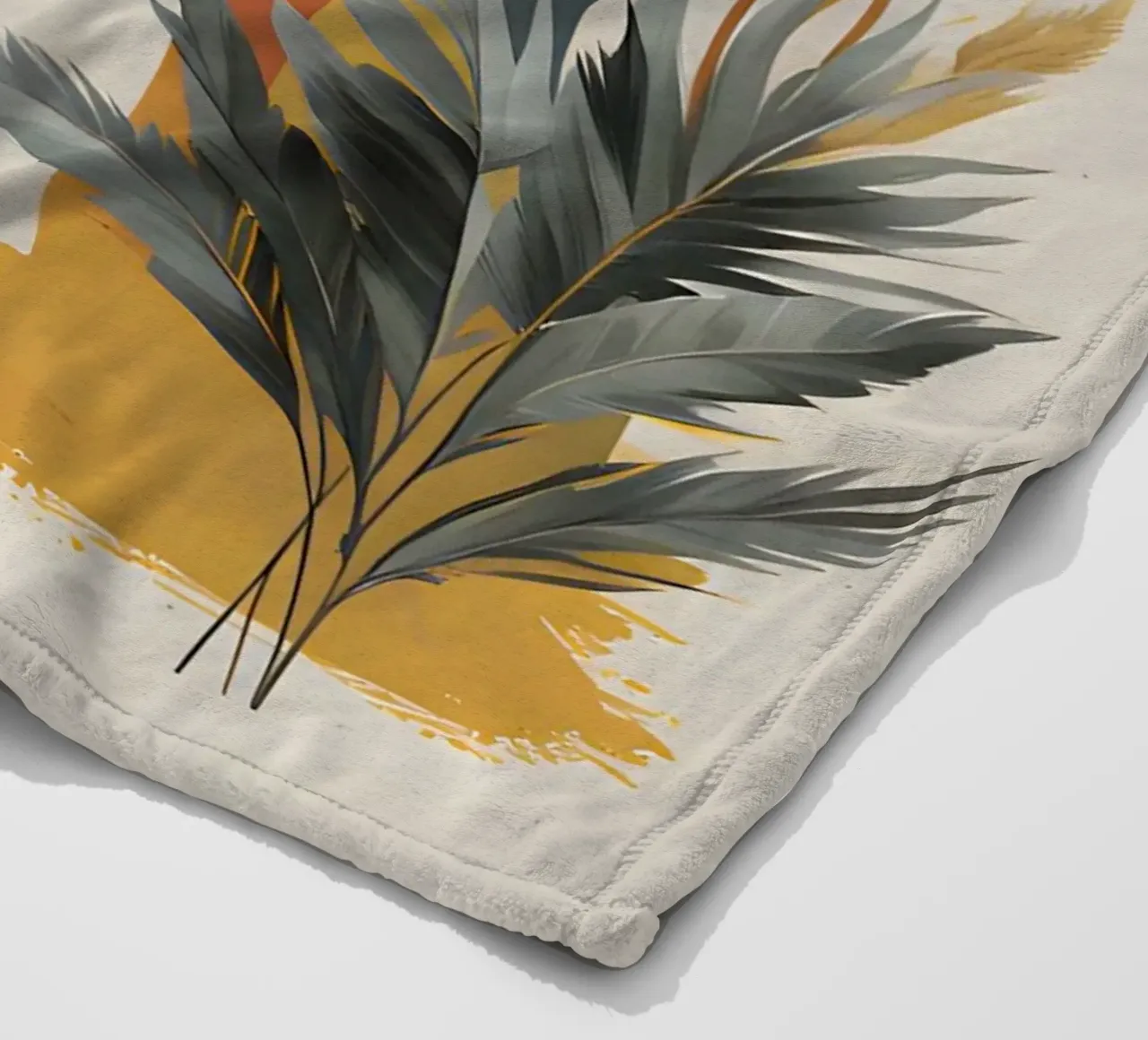 Boho Arcobaleno Botanico coperta in pile da Botanical Gallery