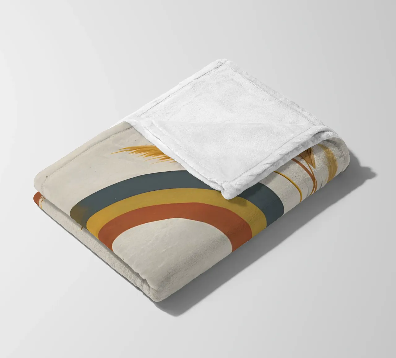 Boho Arcobaleno Botanico coperta in pile da Botanical Gallery