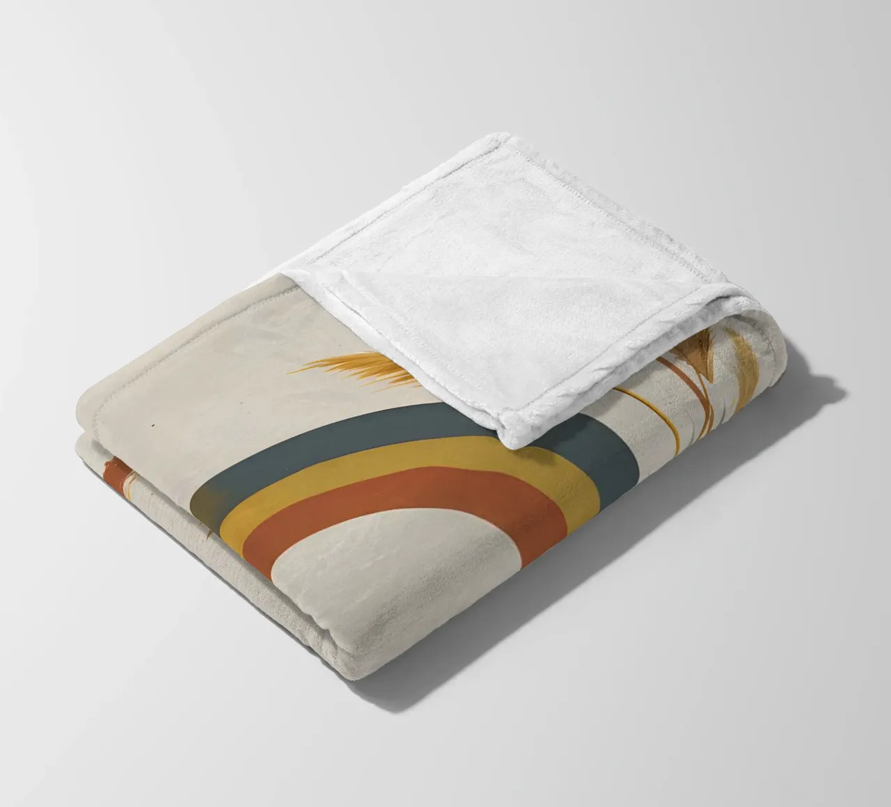 Boho Arcobaleno Botanico coperta in pile da Botanical Gallery