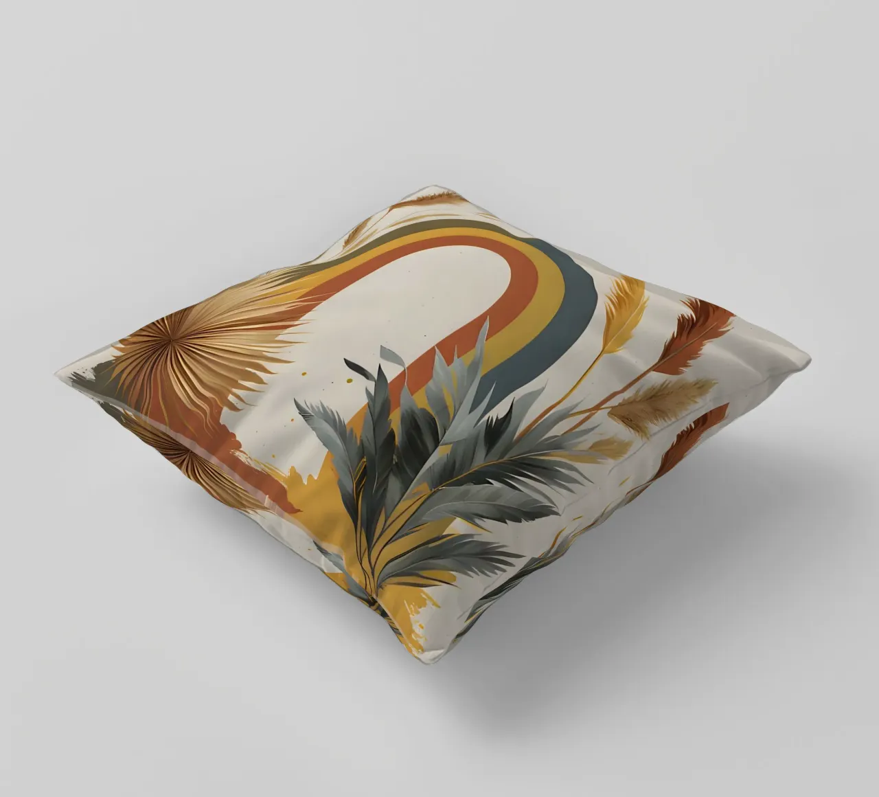 Boho Arcobaleno Botanico cuscino da Botanical Gallery