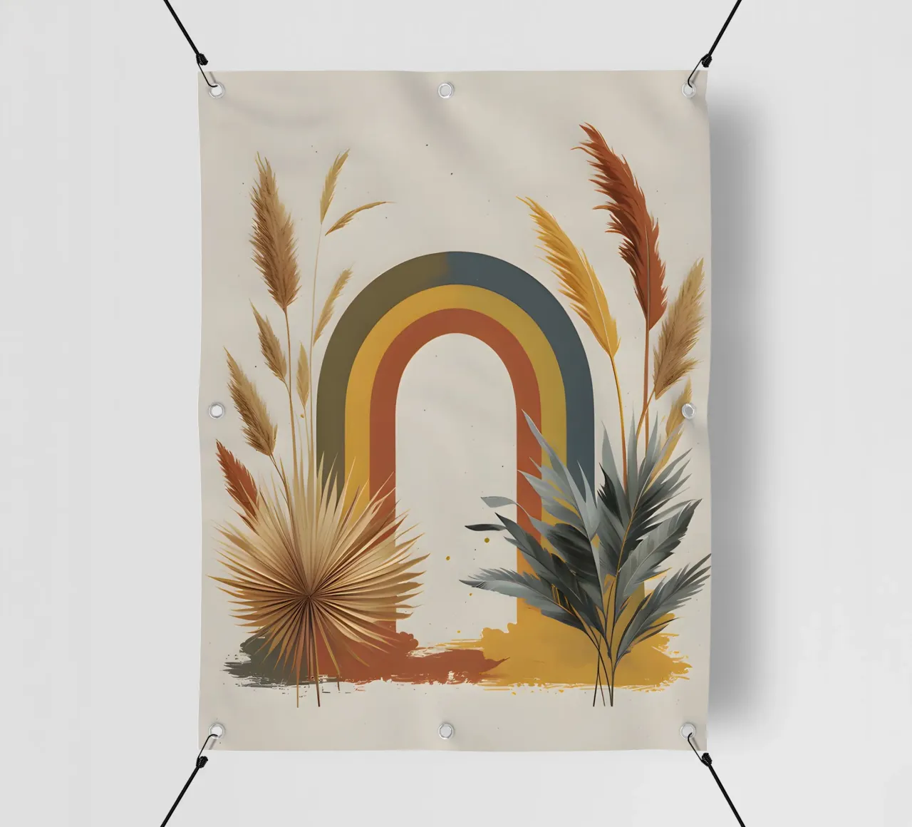 Boho Arcobaleno Botanico telo in pvc da Botanical Gallery