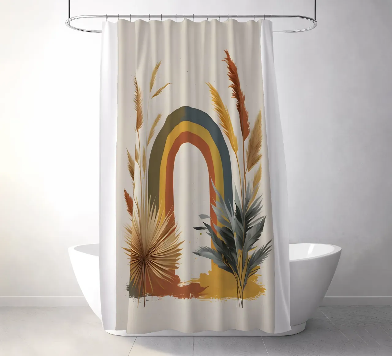 Boho Arcobaleno Botanico tenda da doccia da Botanical Gallery