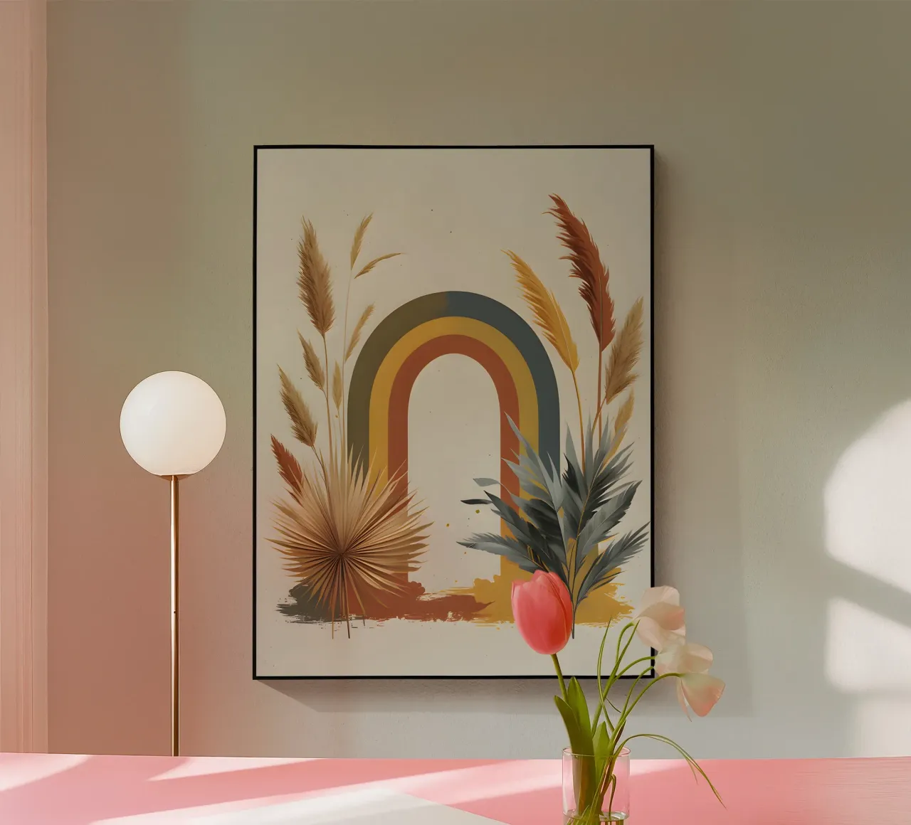 Boho Arc-en-ciel Botanique plexiglas de Botanical Gallery