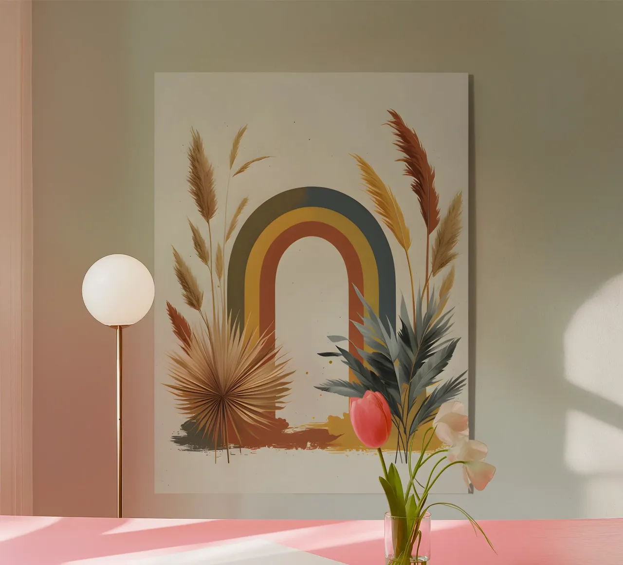 Boho Arc-en-ciel Botanique plexiglas de Botanical Gallery