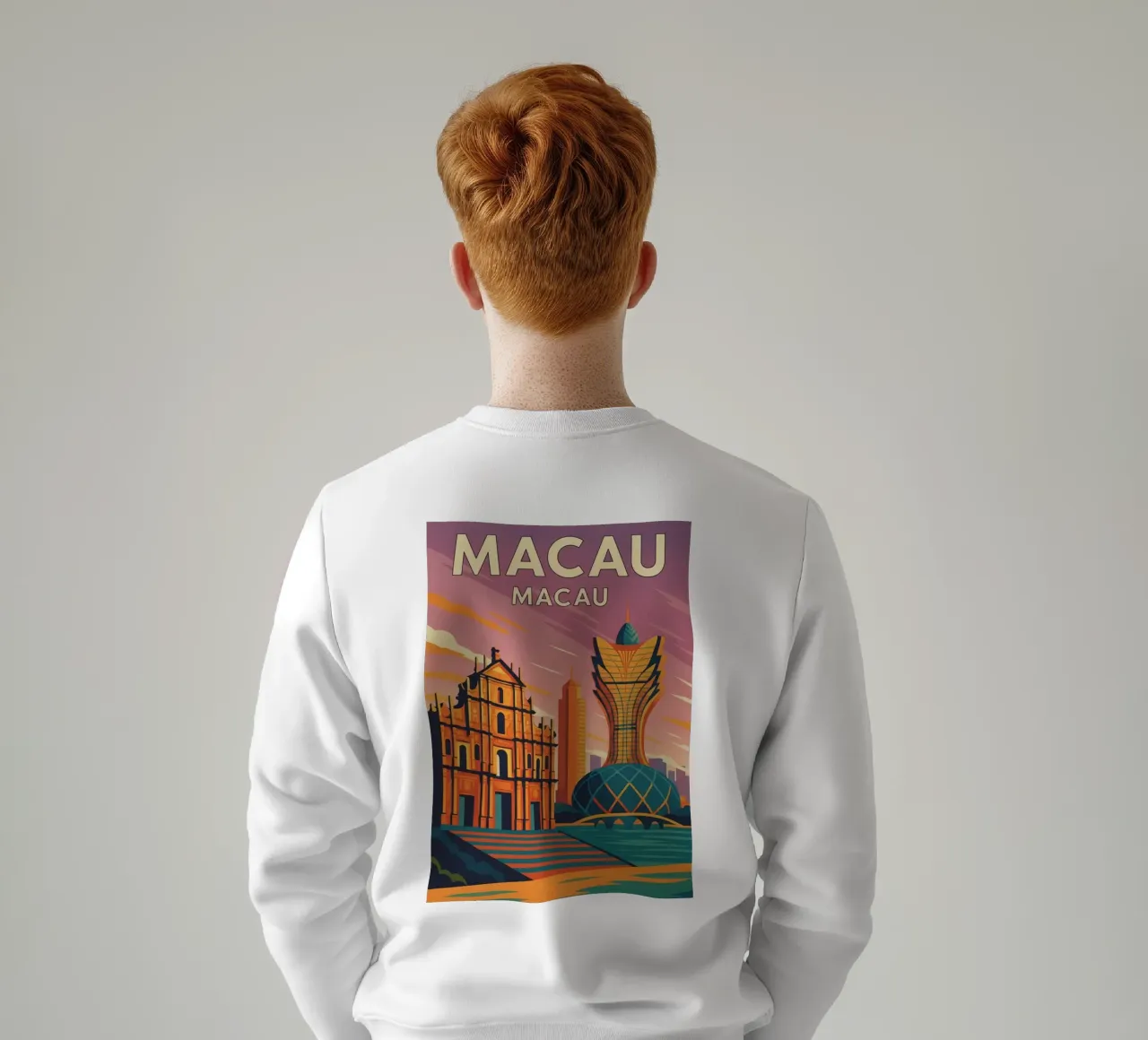 disegno di macao felpa da jasmines