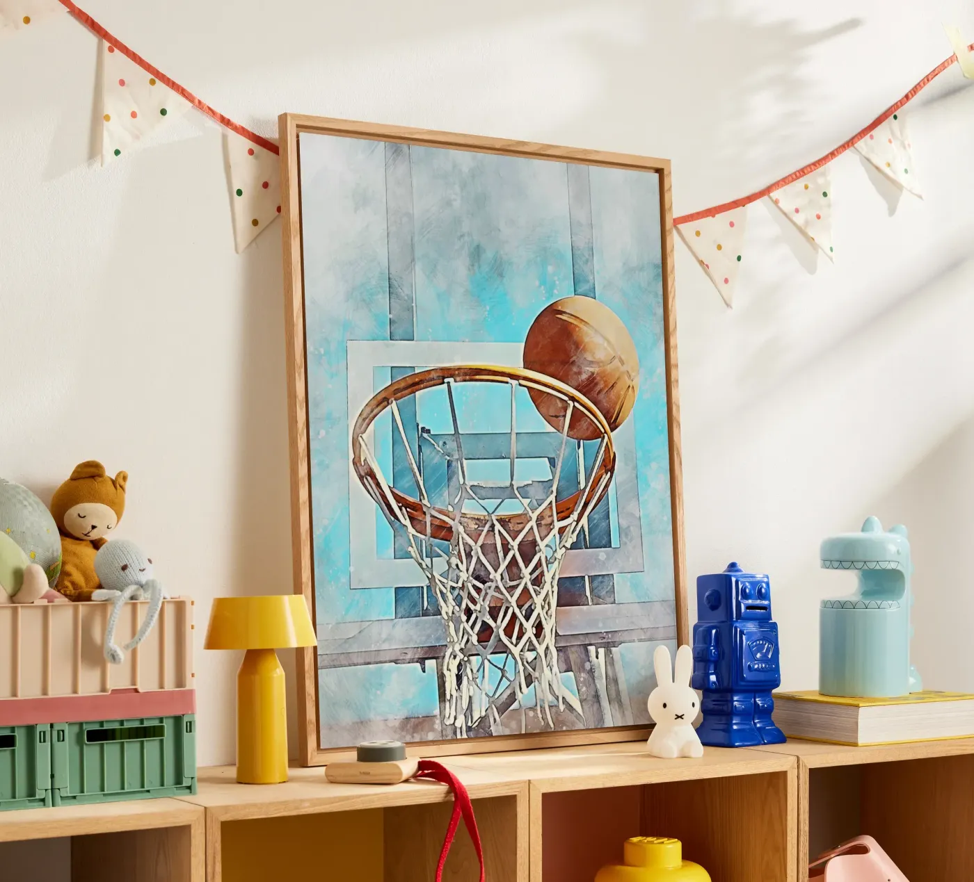 Basket-ball plexiglas de Mateo