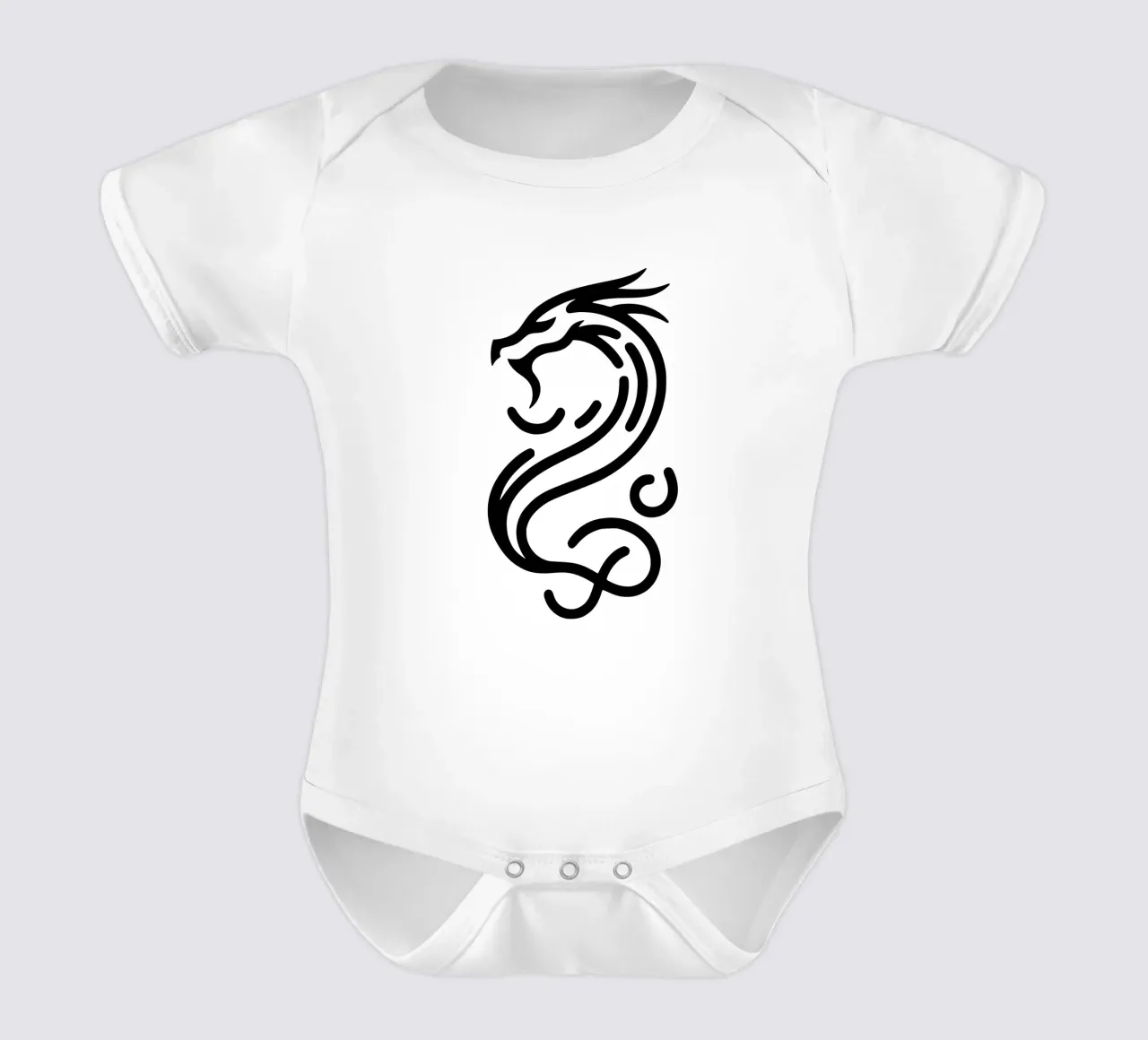 Drago cinese body neonato maniche corte da Bold & Simple
