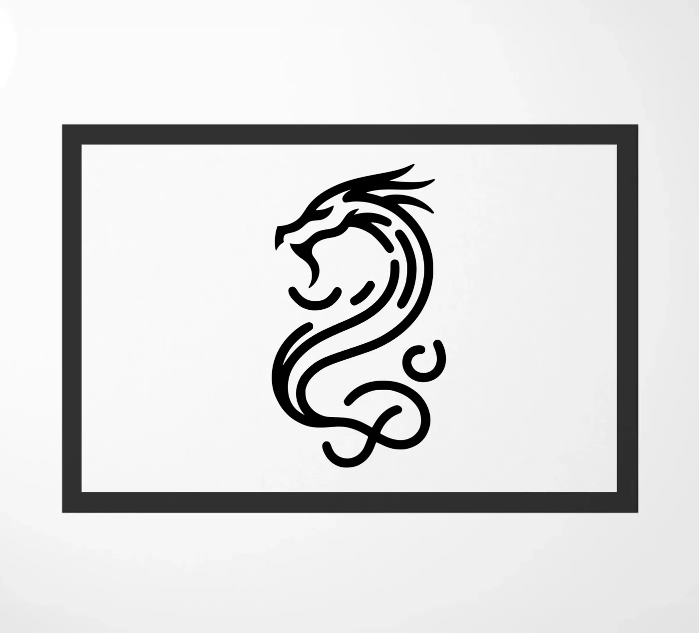 chinesischer Drache Fußmatte von Bold & Simple
