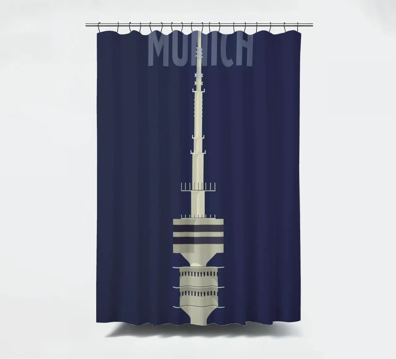 Munich shower curtain by Designliga Products GmbH & Co. KG