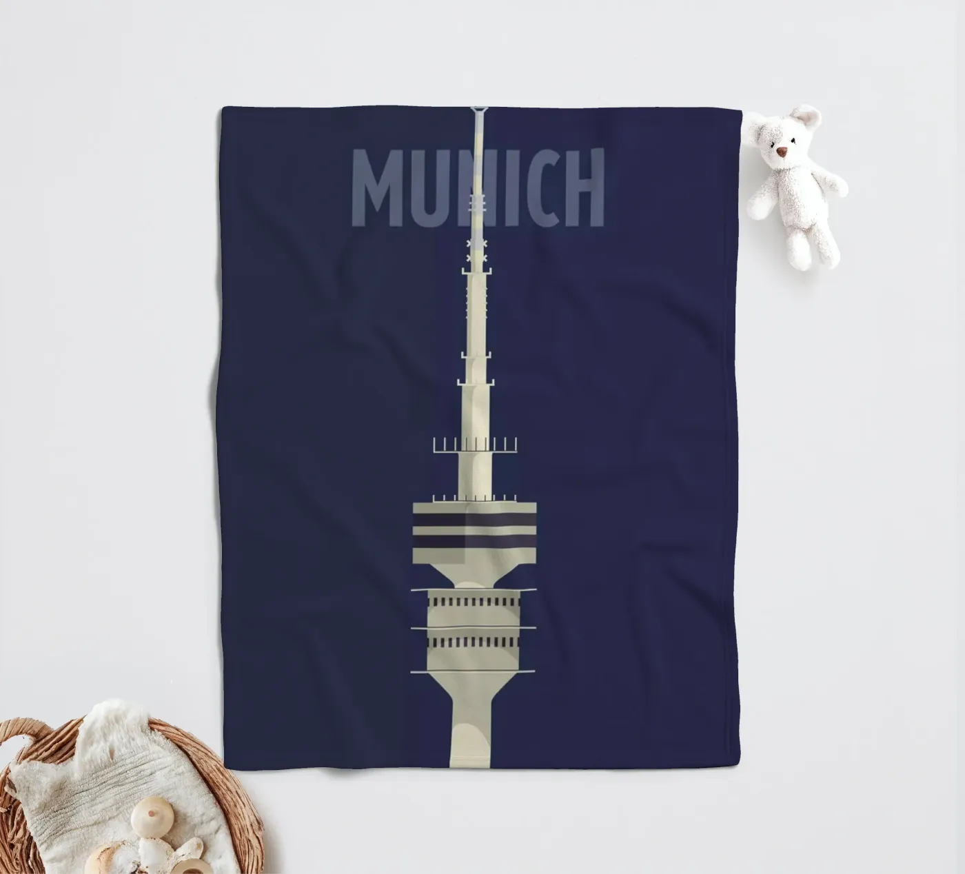 Munich Fleecedecke von Designliga Products GmbH & Co. KG