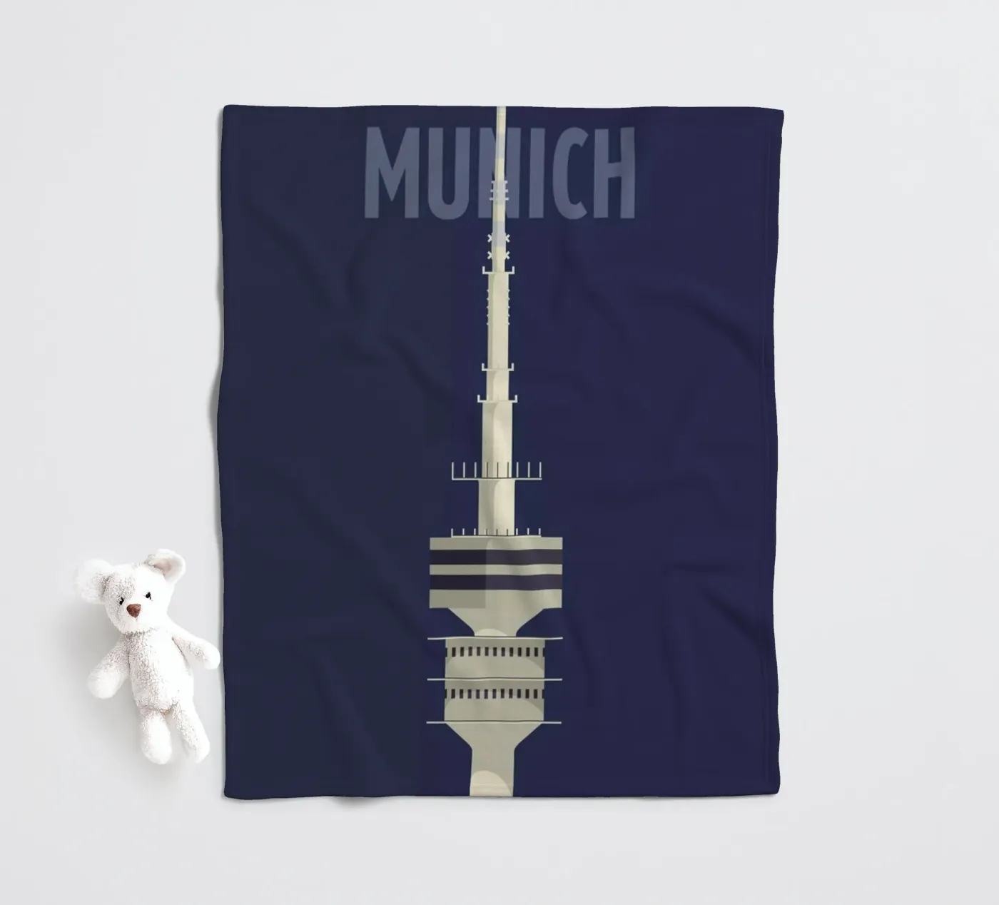 Munich Fleecedecke von Designliga Products GmbH & Co. KG