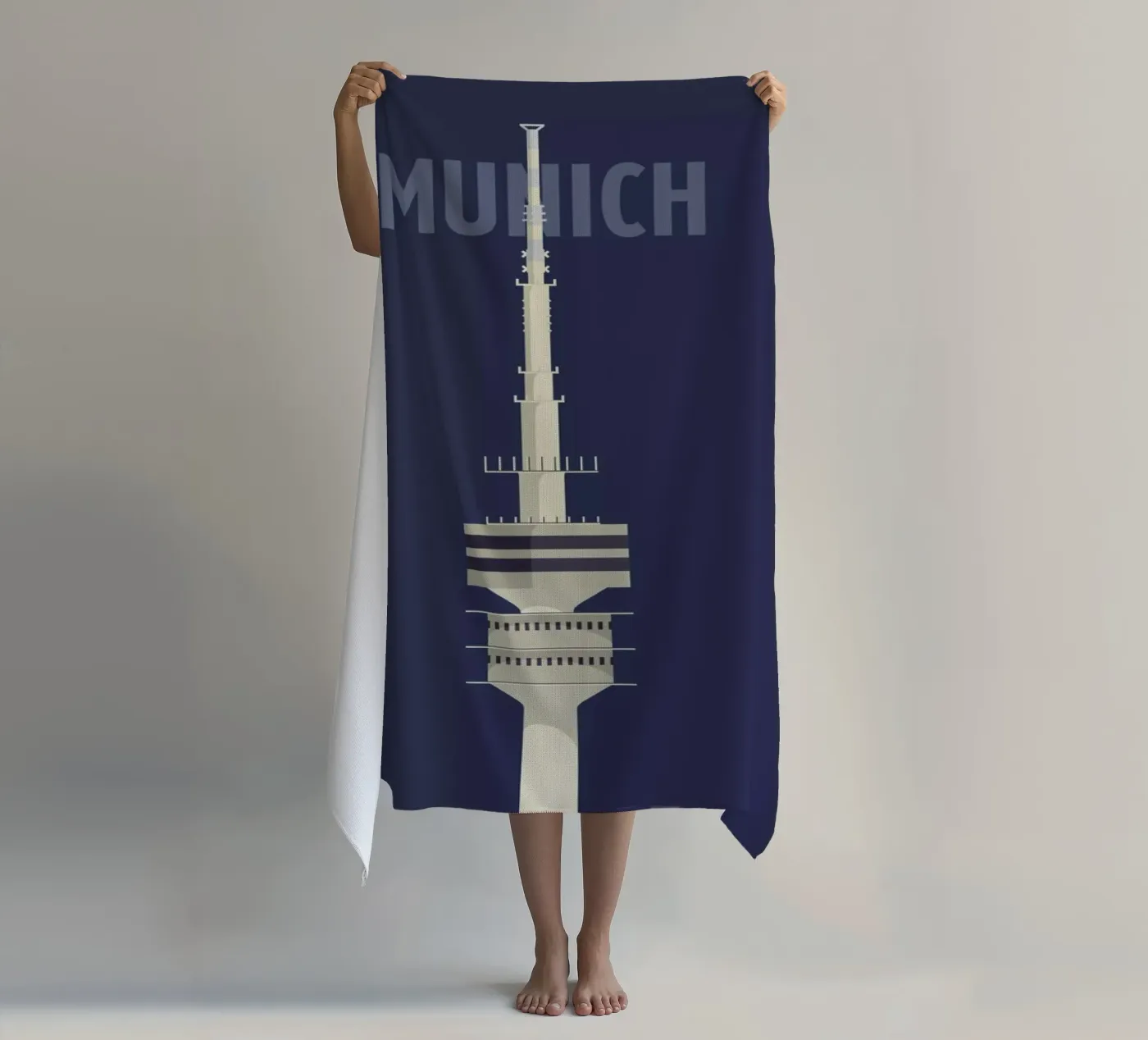 Munich strandhanddoek van Designliga Products GmbH & Co. KG