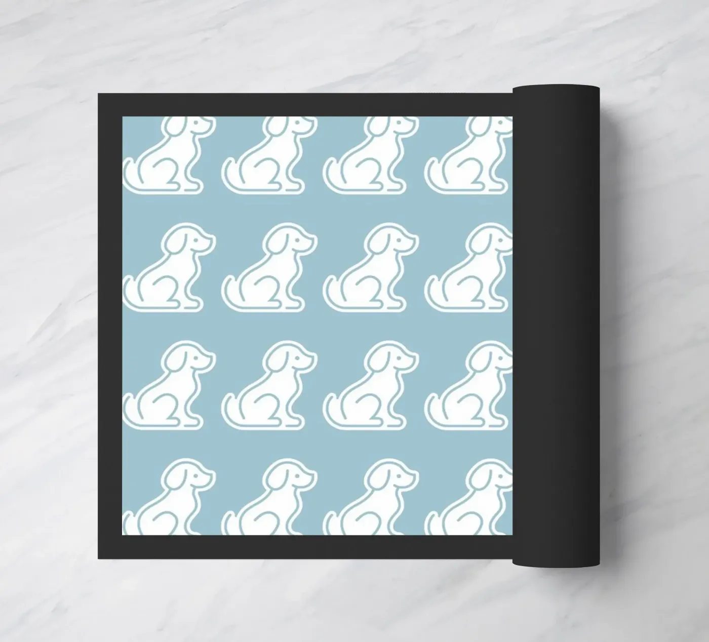 Dog Blue Pattern #2 zerbino da kathrinmay