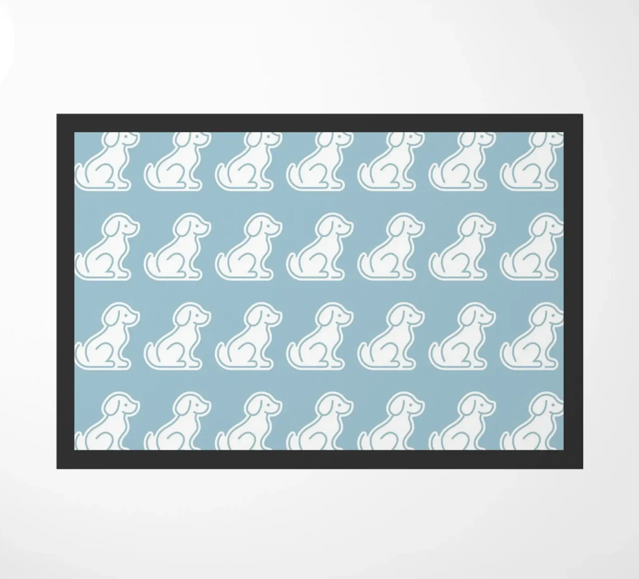 Dog Blue Pattern #2 zerbino da kathrinmay