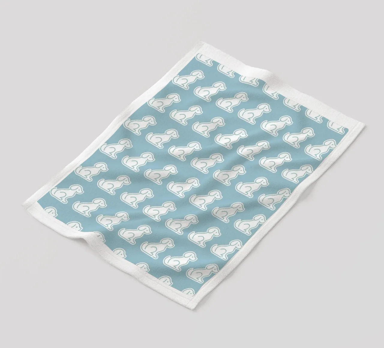 Dog Blue Pattern #2 fleecedeken van kathrinmay