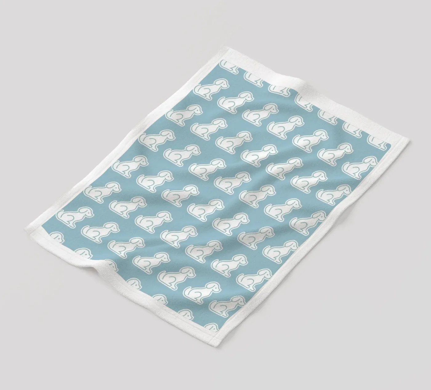 Dog Blue Pattern #2 Fleecedecke von kathrinmay