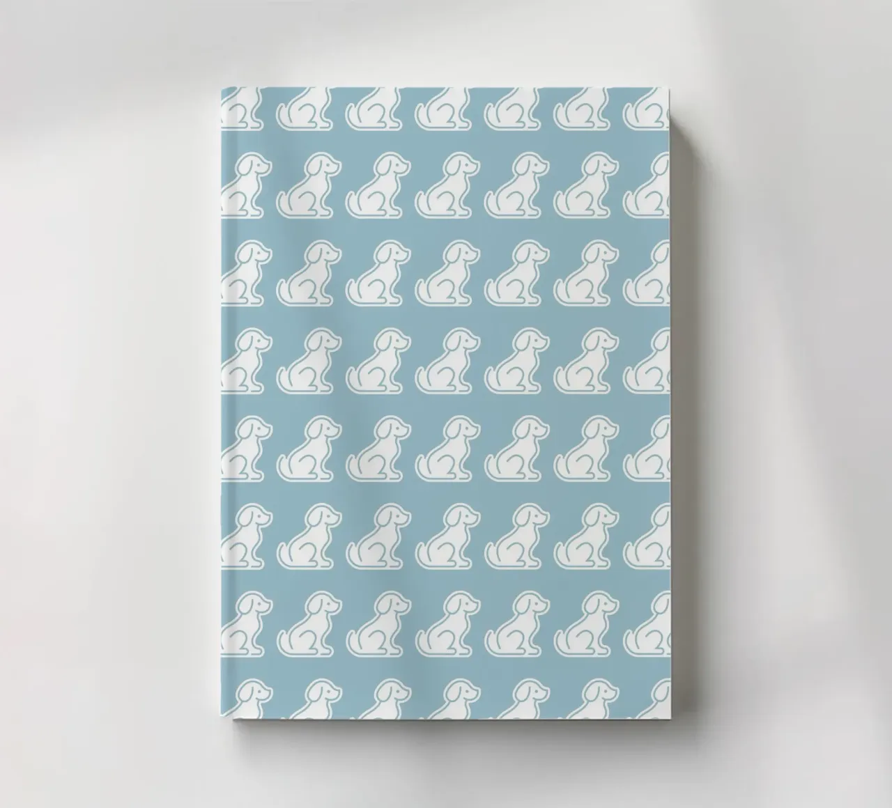 Dog Blue Pattern #2 notebook by kathrinmay