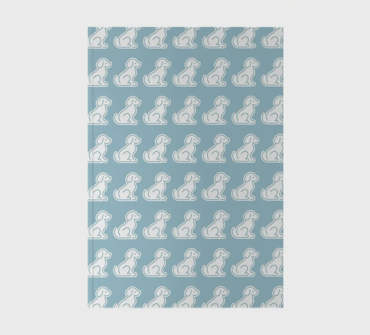Dog Blue Pattern #2 notebook by kathrinmay