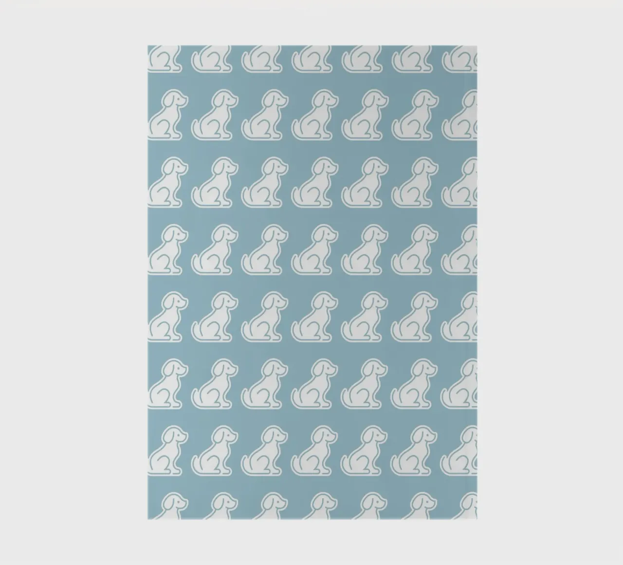 Dog Blue Pattern #2 notebook by kathrinmay