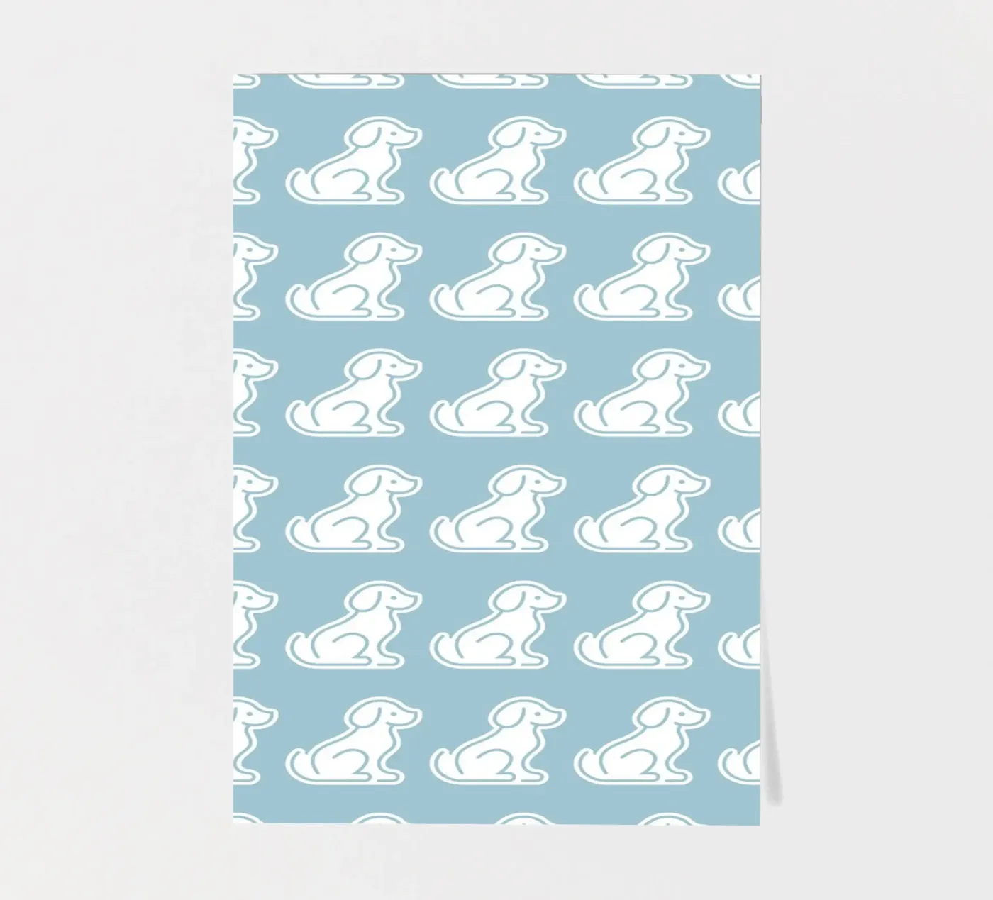 Dog Blue Pattern #2 sticker sheet by kathrinmay