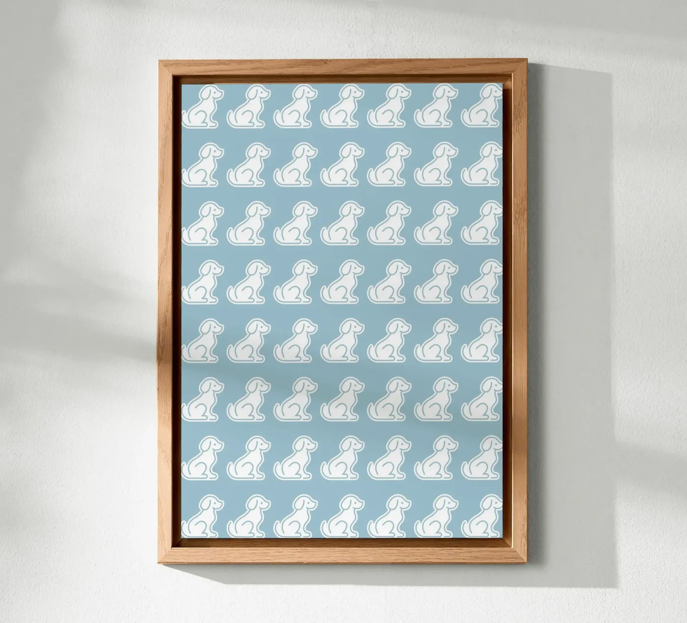 Dog Blue Pattern #2 forex plate by kathrinmay