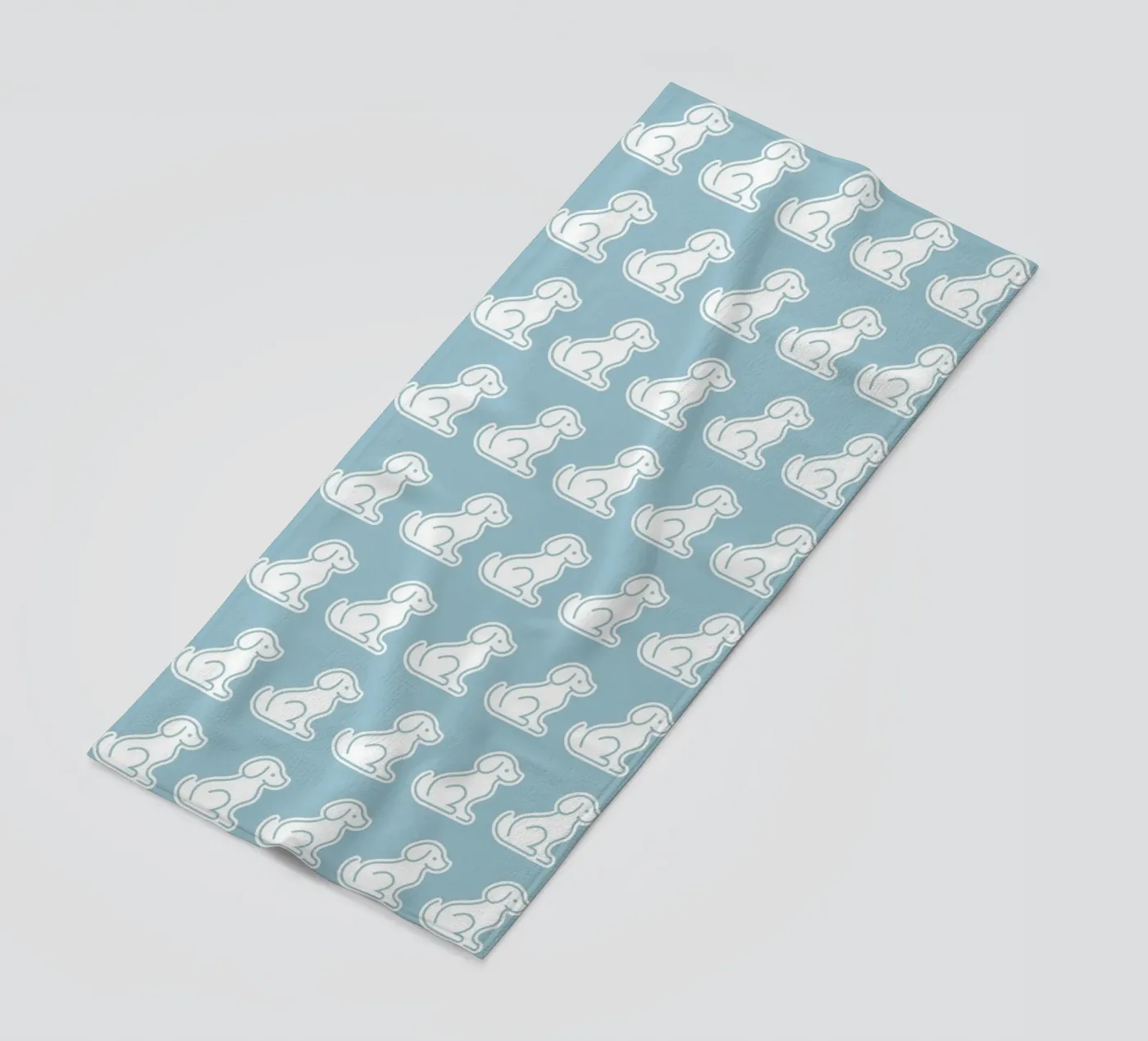 Dog Blue Pattern #2 telo mare da kathrinmay