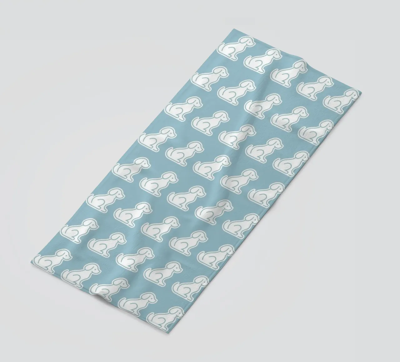 Dog Blue Pattern #2 telo mare da kathrinmay