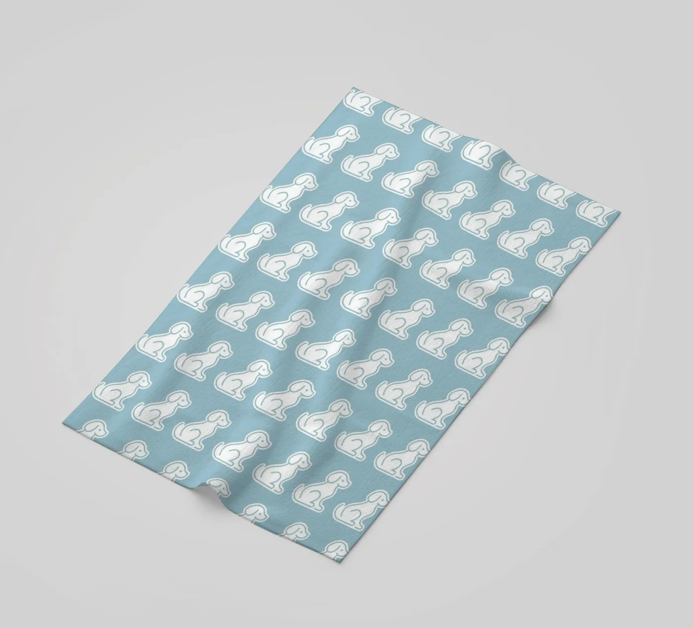 Dog Blue Pattern #2 telo mare da kathrinmay
