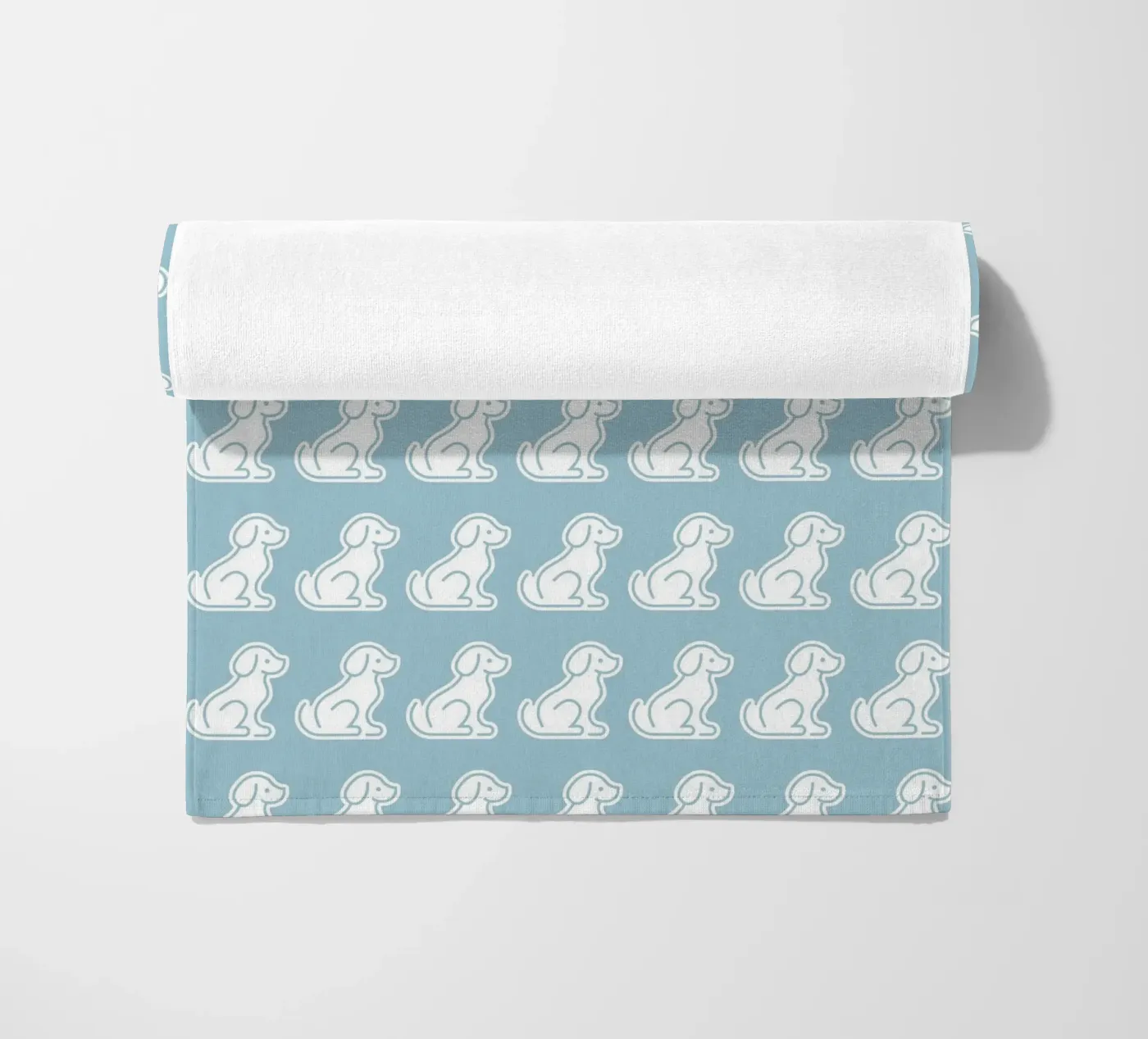 Dog Blue Pattern #2 telo mare da kathrinmay