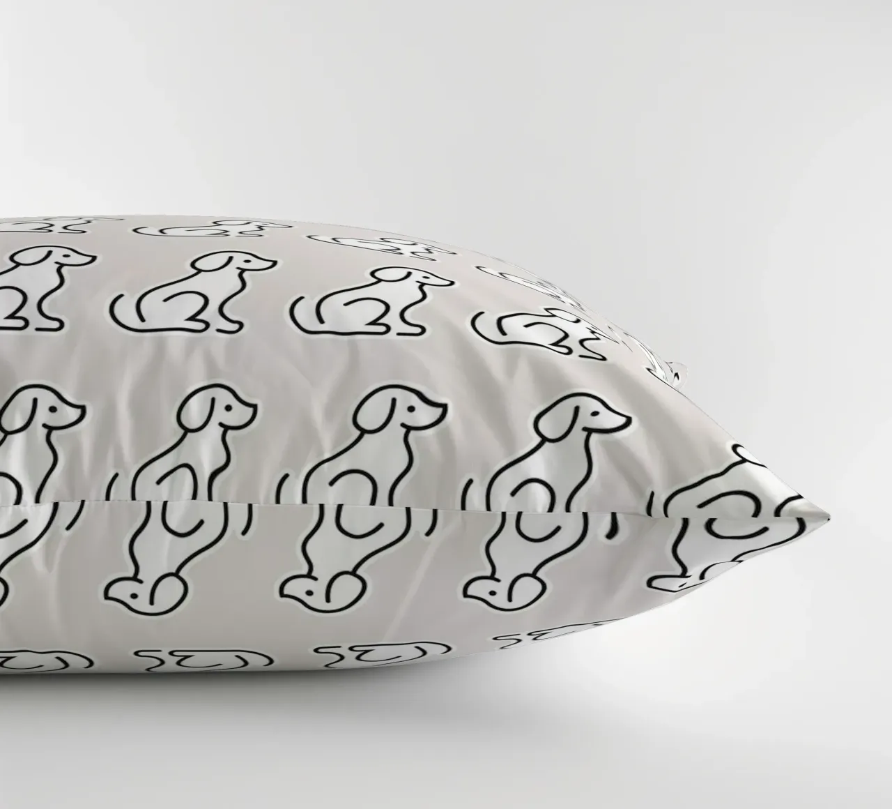 Dog Grey Pattern #2 cuscino da kathrinmay
