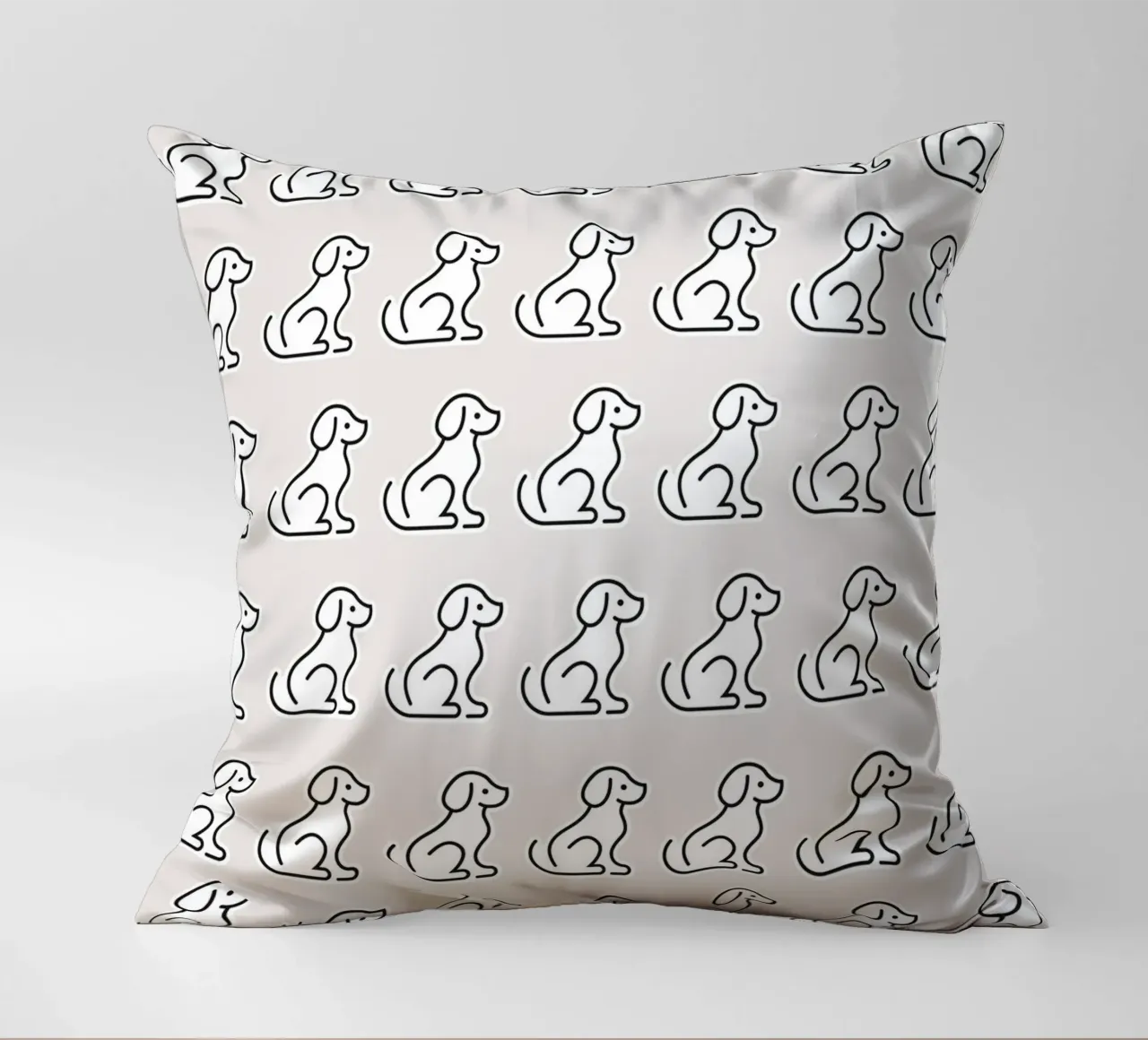 Dog Grey Pattern #2 cuscino da kathrinmay