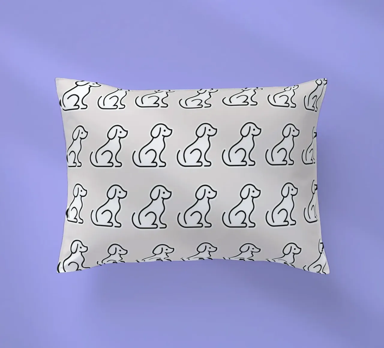 Dog Grey Pattern #2 cuscino da kathrinmay