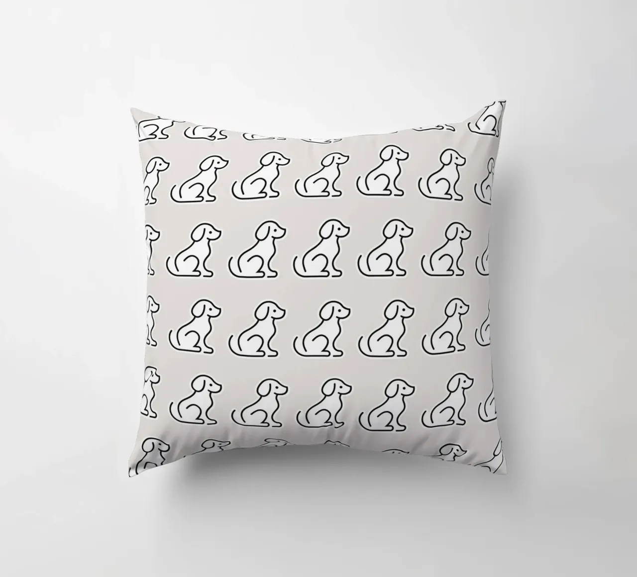 Dog Grey Pattern #2 cuscino da kathrinmay